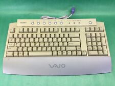 Vintage Sony VAIO Wired Desktop Keyboard PS/2 PCVA-KB1P/UB picture