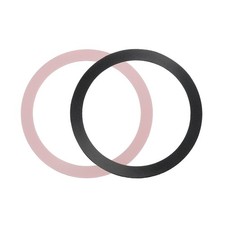 2Pcs Adapter Ring, Wireless Charger Conversion Kit, Black, Rose Gold picture