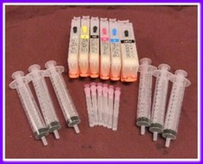Canon Empty Refillable PGI 250, CLI 251 Cartridges 6 Color Set With Smart Chip picture