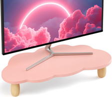 Monitor Stand Riser,Cloud Shape Wood Computer Monitor Stand, 16.5IN Monitor Stan picture