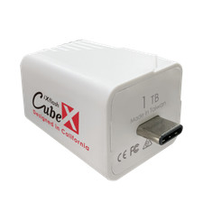 iXflash Cube 1 TB iPhone iPad Auto Backup Photo Storage Memory Drive MFi USB-C picture