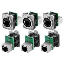6/10*For Neutrik NE8FDP Ethercon RJ45 Cat5 Pass/Feed Through D Series Panel Jack picture