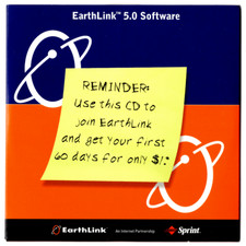 Vintage Rare 2000 EarthLink V5.0 CD-ROM, New in Sleeve picture