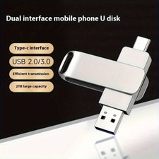 1PC Large Capacity USB Flash Drive,Dual Interface,Multiple colors/memory options picture
