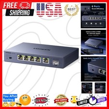 2.5Gb Switch, 6-Port Ethernet Switch, 5 x 2.5Gb + 1 x 10Gb SFP+, Standard/Lin... picture