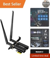 WiFi Card for PC PCIe Dual Band AC1200 2.4GHz 5GHz Bluetooth 4.2 picture
