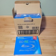 **NEW  SEALED** - Blu-Ray Disc BUNDLE LOT (5) BD-RE 25GB Rewritable  picture