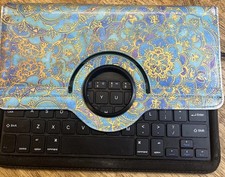Finite Ultra Thin Bluetooth Keyboard With Retro Multi Color Case picture