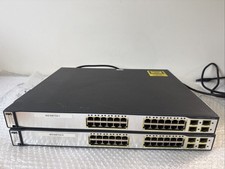 2X Cisco Catalyst 3750G 24-Port Gigabit Managed Switch P/N: WS-C3750G-24TS-S1U picture