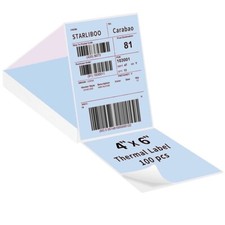 4x6 Direct Thermal Shipping Label 500/1000PCS for VRETTI MUNBYN Phomemo Lot picture