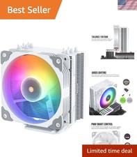 Compact V5 Aluminum CPU Air Cooler with PWM Control & 52 CFM Airflow picture