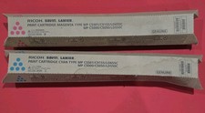 2 OEM Ricoh MP C5000,C5050,LD550C,C5501,C9155,LD655C Cyan & Magenta Toners 84145 picture