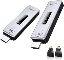 2027 New Wireless HDMI Transmitter and Receiver 360ft/110m,4K Decode Input 1080P picture