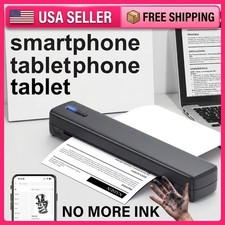 D810B Portable Wireless A4 Thermal Printer Inkless Bluetooth 8.5x11 + 20 Sheets picture