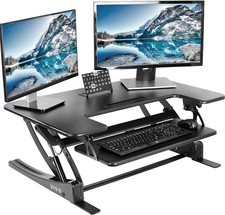 36 inch Height Adjustable Stand Up Desk Converter V Series Quick Sit to Stand picture