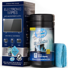Miraclewipes for Electronics Cleaning - Screen Wipes Designed for TV, 30 Count picture