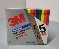 NEW Imation IBM 30 Formatted 1.44MB Rainbow Diskettes Sealed picture