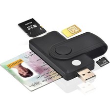 Multifunctional USB 2.0 TF SD SIM ID Card Reader Memory Adapter for PC Laptop picture