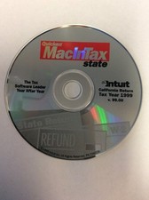 Intuit Quicken MacInTax State California Return Tax Year 1999 V99.00 Disk Only picture