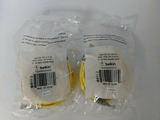 LOT OF 2 BELKIN CABLE, CAT5E, UTP, RJ45M/M A3X126-25-YLM-M 25' picture