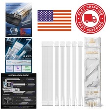 Power Supply Extension Cable Kit 30cm White Tangle Free 16AWG Performance picture