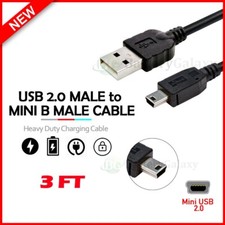 3ft USB 2.0 A-Type Male to Mini-B 5-Pin Male Shielded Digital Camera Cable picture