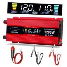 Car Power Inverter 1200W , DC 12v to 110v AC Converter with LCD Display and picture