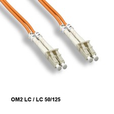 10x Kentek 15 m OM2 LC to LC Multi-Mode Fiber Optic Cable 50/125 Duplex OFNR picture