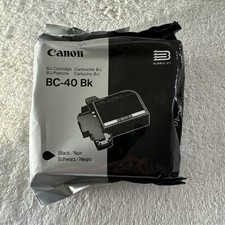 Canon Genuine BJ Cartridge BC-40 BK Black Ink Cartridge, New Sealed picture
