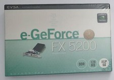 EVGA e-GeForce FX5200 AGP Graphics Card (128MB, Retro, NOS) picture