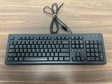 HP PR1101U Wired Slim USB Keyboard Black Very Good picture
