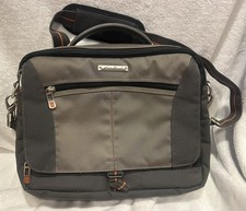 Eddie Bauer Laptop Messenger Bag with Shoulder Strap - Unisex Brown & Gray picture