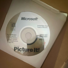 Microsoft Picture It Photo/Image Editing Windows English CD OEM X05-11063 picture