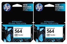 GENUINE NEW HP 564 (CB317WN) Photo Black Ink Cartridge 2-Pack picture