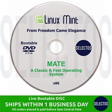 Linux Mint 19.3 Tricia MATE Edition Live CD Bootable DISC for Old 32bit Computer picture