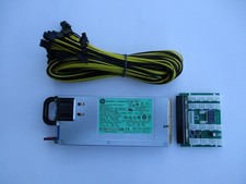 1200 Watt 94% Platinum 110-240V GPU Mining Rig Power Supply Kit X11  picture