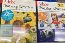 Vintage Adobe Photoshop Elements Photoshop Album 2.0 Sealed Brand New picture