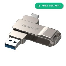 Lexar D40E 128GB USB 3.2 Gen 1 Type-C Flash Drive Thumb Drive Swivel Metal picture