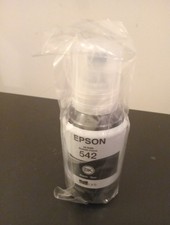 GENUINE - EPSON 542 ECOTANK BLACK INK BOTTLE - T542120-S - 2027 picture