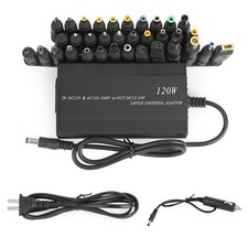 120W Car Home 34 Tips Power Supply Adapter Charger for Laptop Notebook US Plug picture