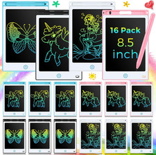 16 Pack LCD Writing Tablets, 8.5 Inch, Blue, Green, Pink, Red - Doodle Pad picture
