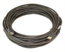 50ft USB 2.0 Active Extension Cable Type A Male to Female Plenum Rated Black picture