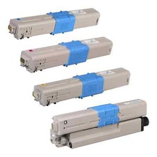 4PK CYMK Compatible Toner for Oki C332dn C332 MC363dn MC363 - 4 Pack Set picture