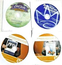 Lot of 4 CD ROM Software Graphic Design Cards Newsletters Marketing See Details picture