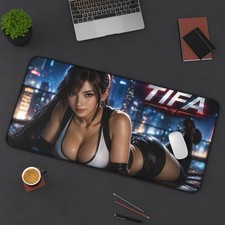 Tifa Lockhart Mouse Pad, XXL Gaming Desk Mat, Anime Gamer Gift picture