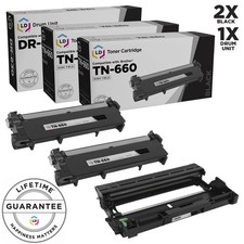 LD 3pk For Brother TN660 HY Black Toner DR630 Drum HL-L2360DW HL-L2380DW NEW picture