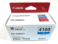 Canon Original PFI-4100 C 80mL Cyan Pigment Ink Tank - 6778C002 picture