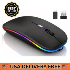 Wireless Bluetooth Mouse for MacBook (Bluetooth 5.2/3.0 and 2.4GHz USB type C ) picture
