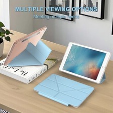 Magnetic Skin-Feeling Fabric Foldable Leather Case fits Apple iPad 5th Gen 9.7