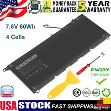 NEW 60Wh PW23Y Laptop Battery For Dell XPS 13 9360 D1605G 0RNP72 0TP1GT 0PW23Y picture